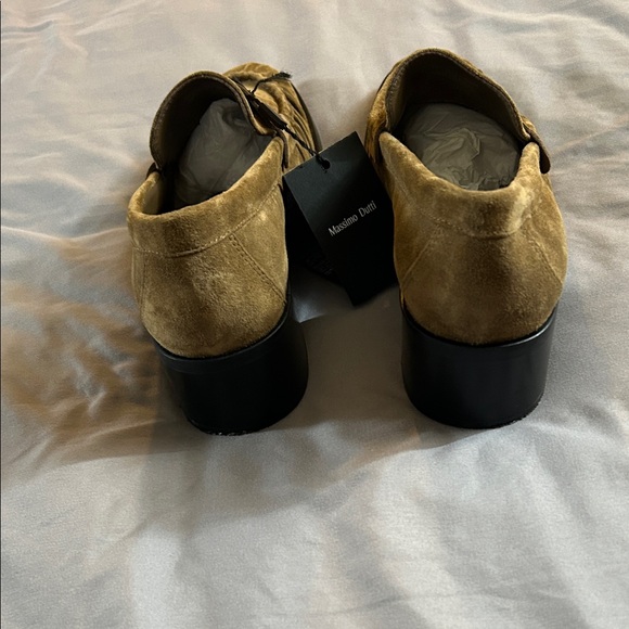 Massimo Dutti Women’s  Split Leather Brown Suede  Loafers - Picture 5 of 11